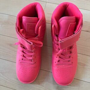 Women's Pink High-Top Sneakers